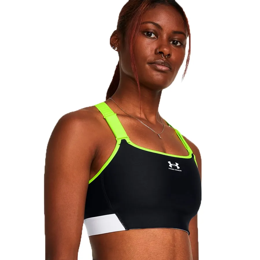 Imagen 0 de 6 de Top Under Armour High Pocket-NEGRO/ROSA FLUOR/AMARILLO FLUOR