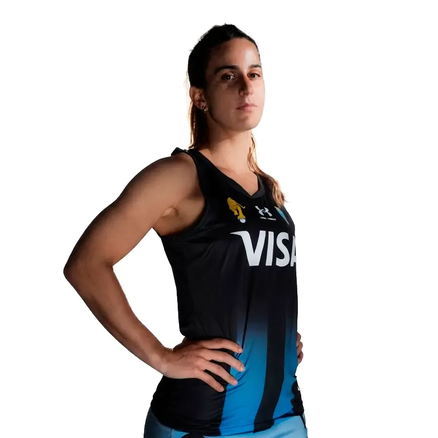 Imagen 0 de 3 de Camiseta Under Armour Juego Leonas Away-NEGRO/CELESTE