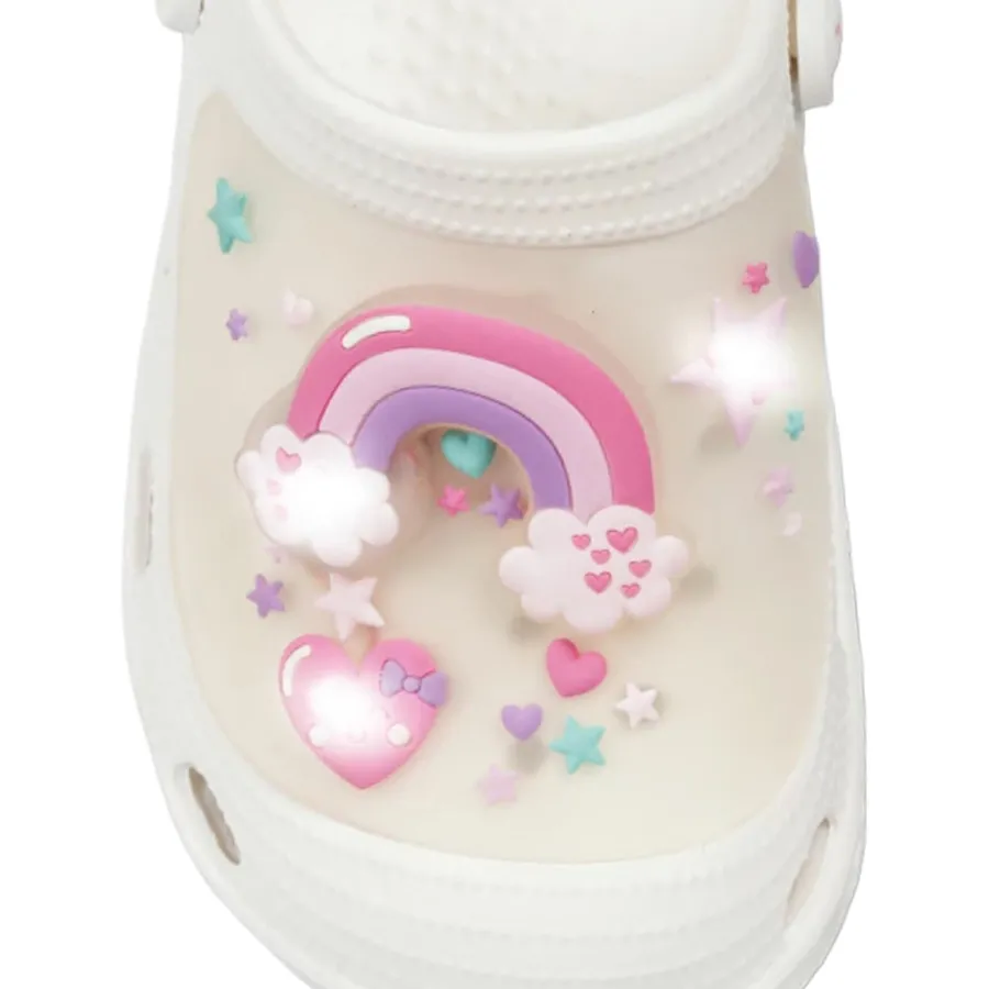 Imagen 3 de 4 de Sandalias Footy Clogs Arcoiris Blanco con luz-BLANCO