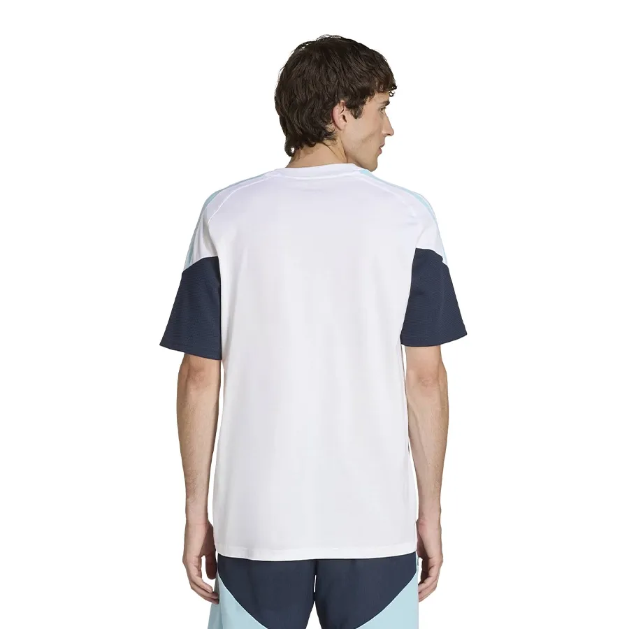 Imagen 1 de 4 de Remera adidas de entrenamiento tiro selección argentina 26-BLANCO/AZUL