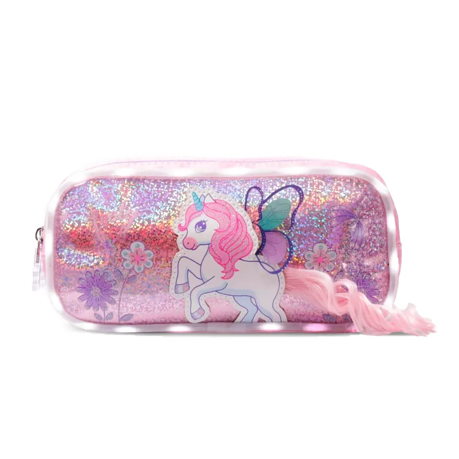 Imagen 0 de 2 de Cartuchera Footy C/Luz Unicorn Wings-ROSA/VIOLETA
