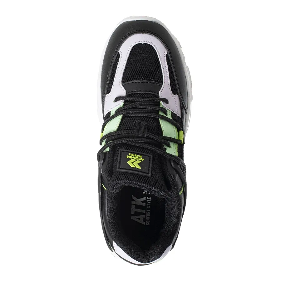 Imagen 2 de 5 de Zapatillas Atomik Nathy-NEGRO/VERDE AGUA/LILA