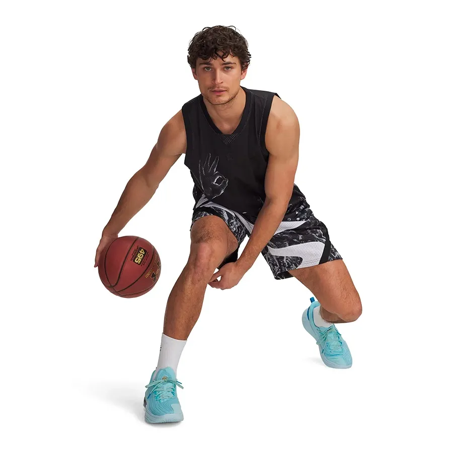 Imagen 1 de 3 de Musculosa Under Armour Curry signature-NEGRO/BLANCO