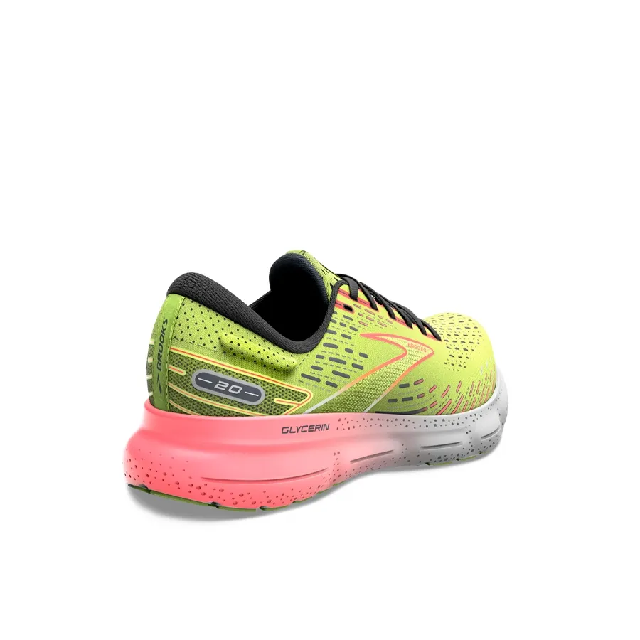 Imagen 4 de 6 de Zapatillas Brooks Glycerin 20-LIMA/NARANJA/BLANCO