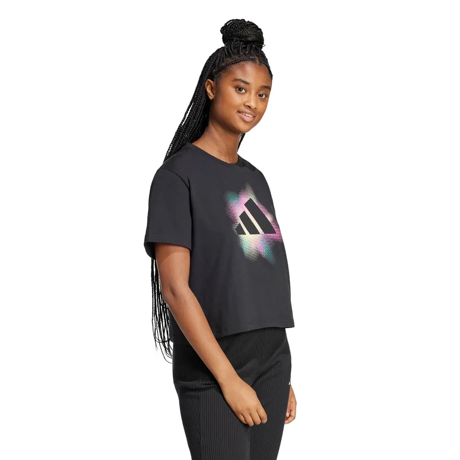 Imagen 1 de 5 de Remera adidas Dance Estampada-NEGRO