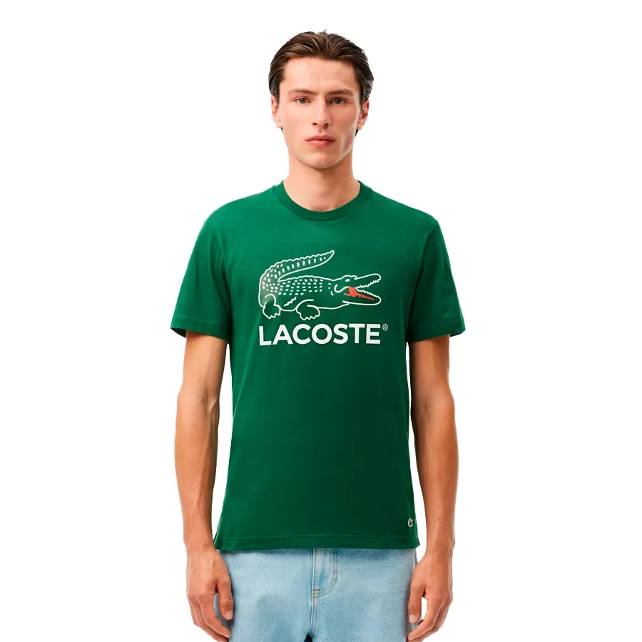 Imagen 0 de 5 de Remera Lacoste Con Estampado-BLANCO/VERDE/NEGRO