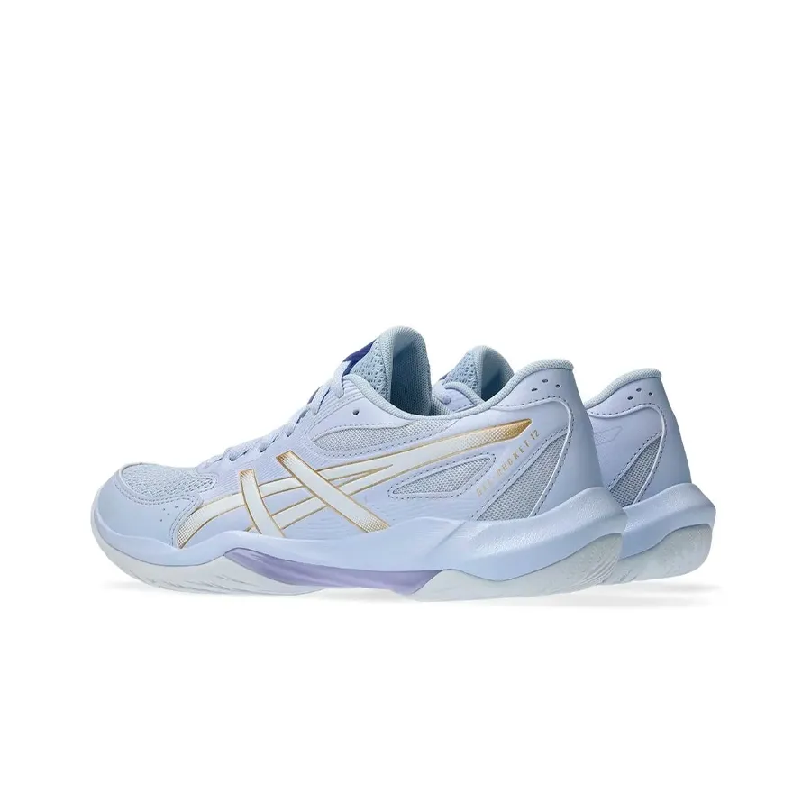 Imagen 3 de 6 de Zapatillas Asics Gel Rocket 12-CELESTE/BLANCO/DORADO