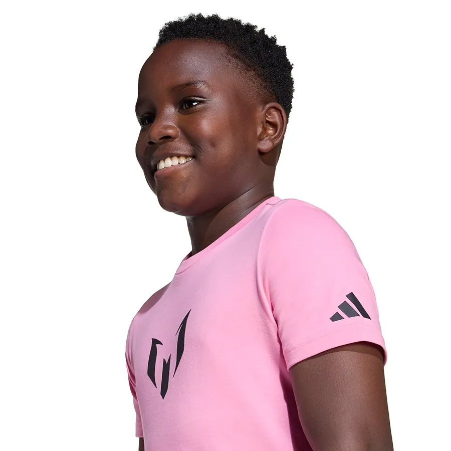 Imagen 2 de 5 de Remera adidas Messi N&N Graphic-ROSA/NEGRO