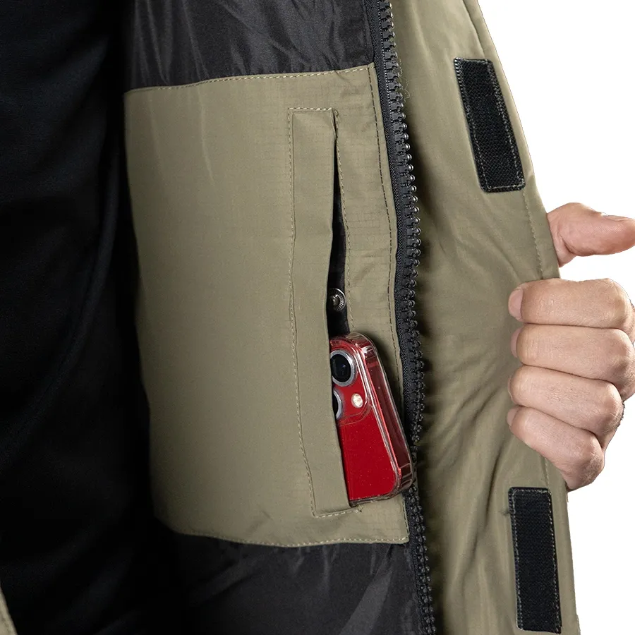 Imagen 5 de 6 de Campera Kamp Padding 25-VERDE OLIVA/NEGRO