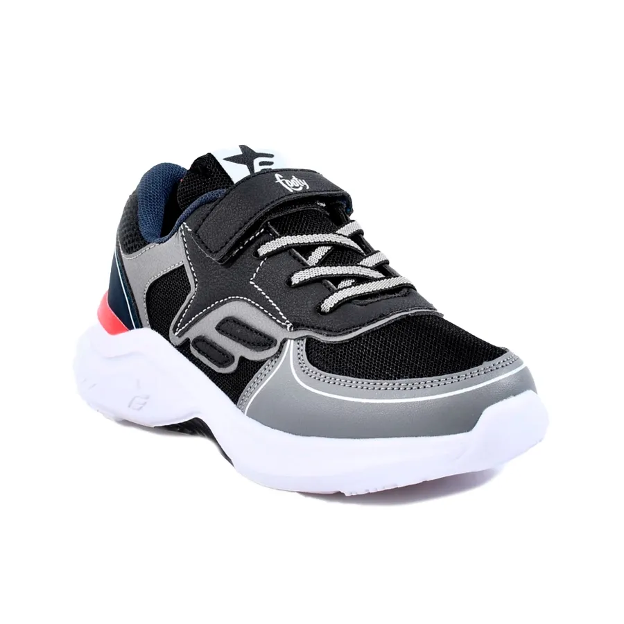 Imagen 1 de 4 de Zapatillas Footy Top-NEGRO/GRIS/ROJO