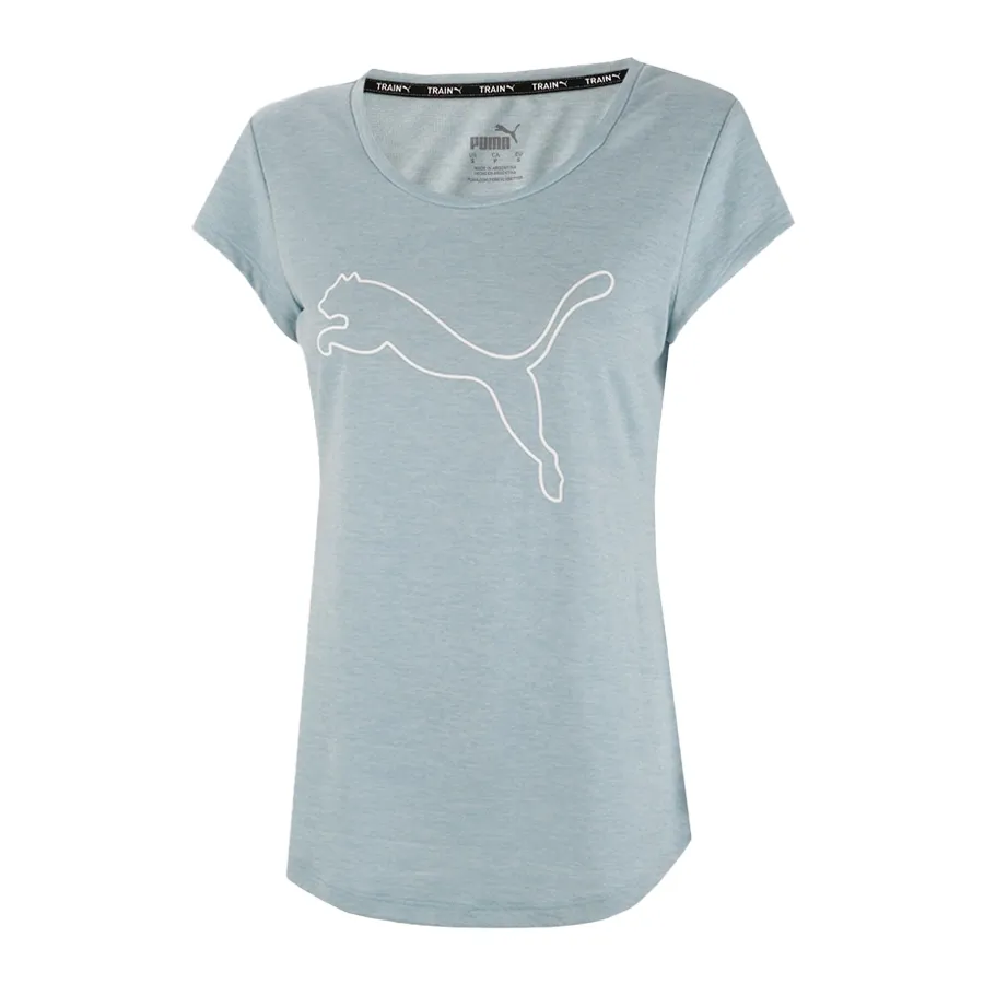 Imagen 0 de 3 de Remera Puma Performance Heather Cat-CELESTE