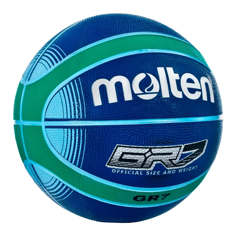 Imagen 1 de 3 de Pelota Molten De Basquet N° 7 Grx7-AZUL/VERDE