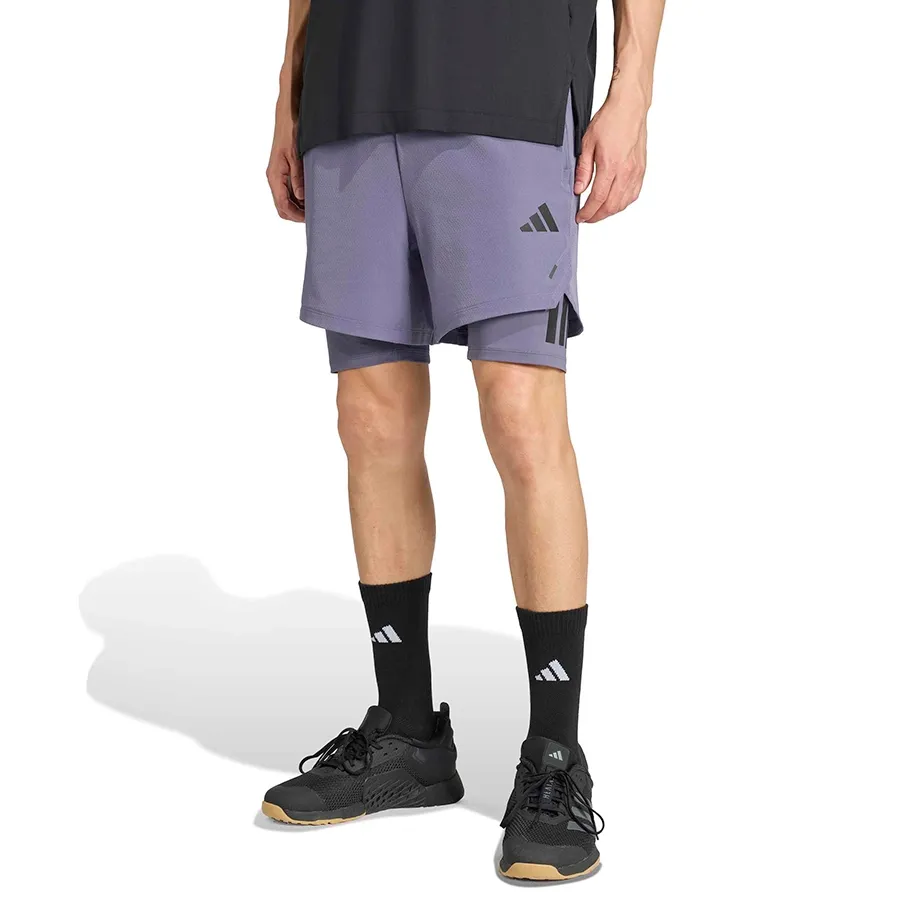 Imagen 0 de 5 de adidas Shorts Primelift 2 en 1-VIOLETA