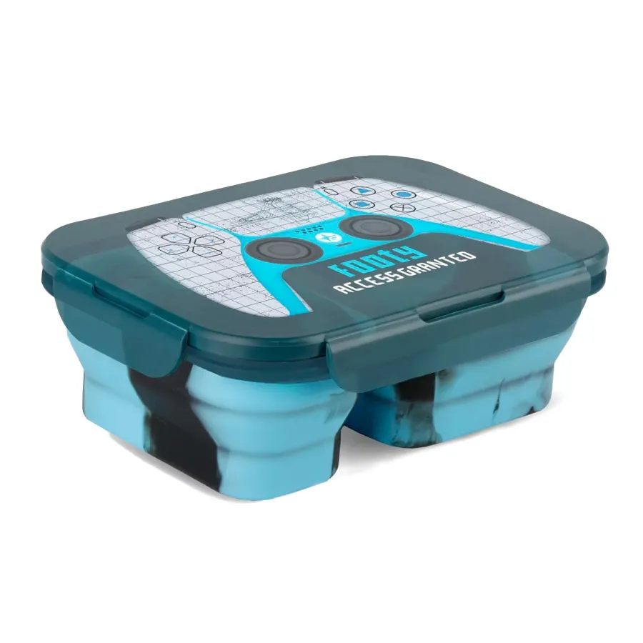 Imagen 0 de 3 de Tupper Plegable Footy-NEGRO/AZUL