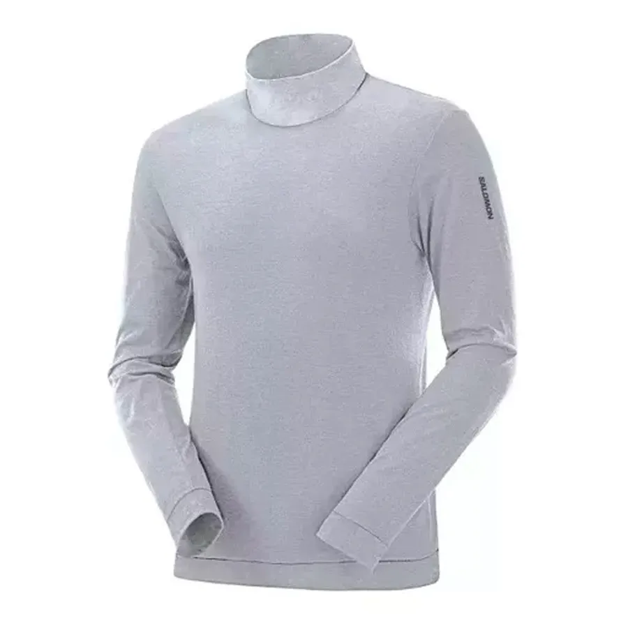 Imagen 0 de 1 de Remera Salomon Cotton Turtleneck-GRIS