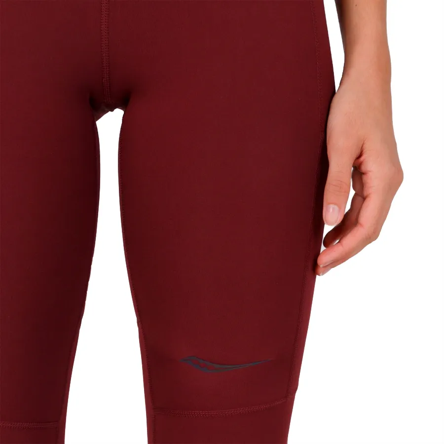 Imagen 2 de 4 de Calza Saucony Tight Fortify 7/8-BORDO
