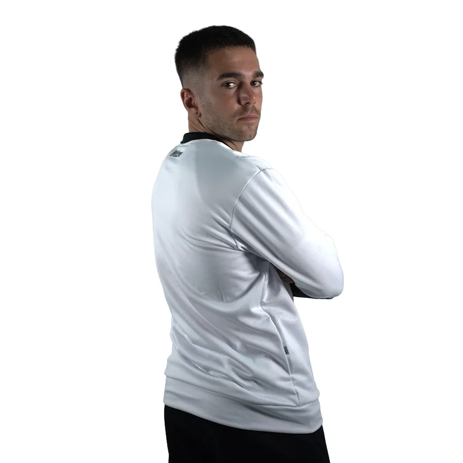 Imagen 2 de 5 de Buzo Mitre Blake Frizado GYE 25-BLANCO/NEGRO