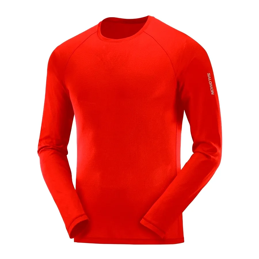 Imagen 0 de 2 de Remera Salomon Predict Ls Tee-ROJO