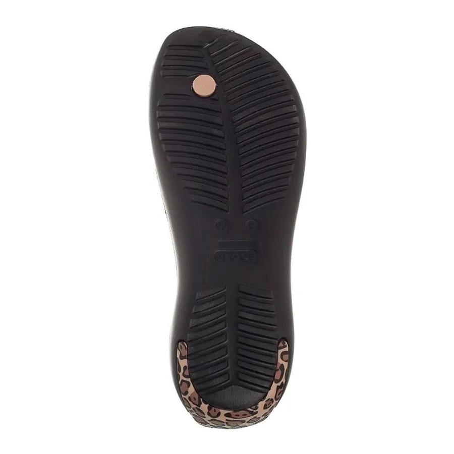 Imagen 5 de 6 de Sandalias Crocs Sexi Wild Flip-NEGRO/ORO