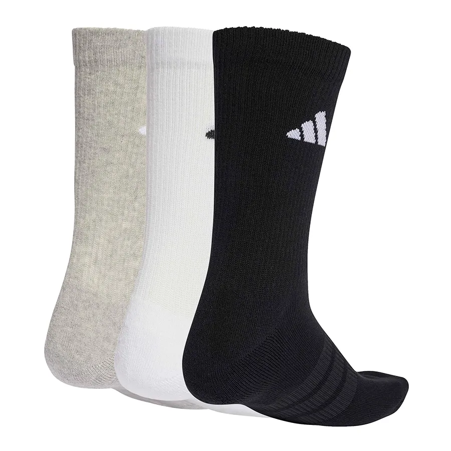 Imagen 1 de 4 de Medias adidas Sportswear Pack x3-NEGRO/BLANCO/GRIS