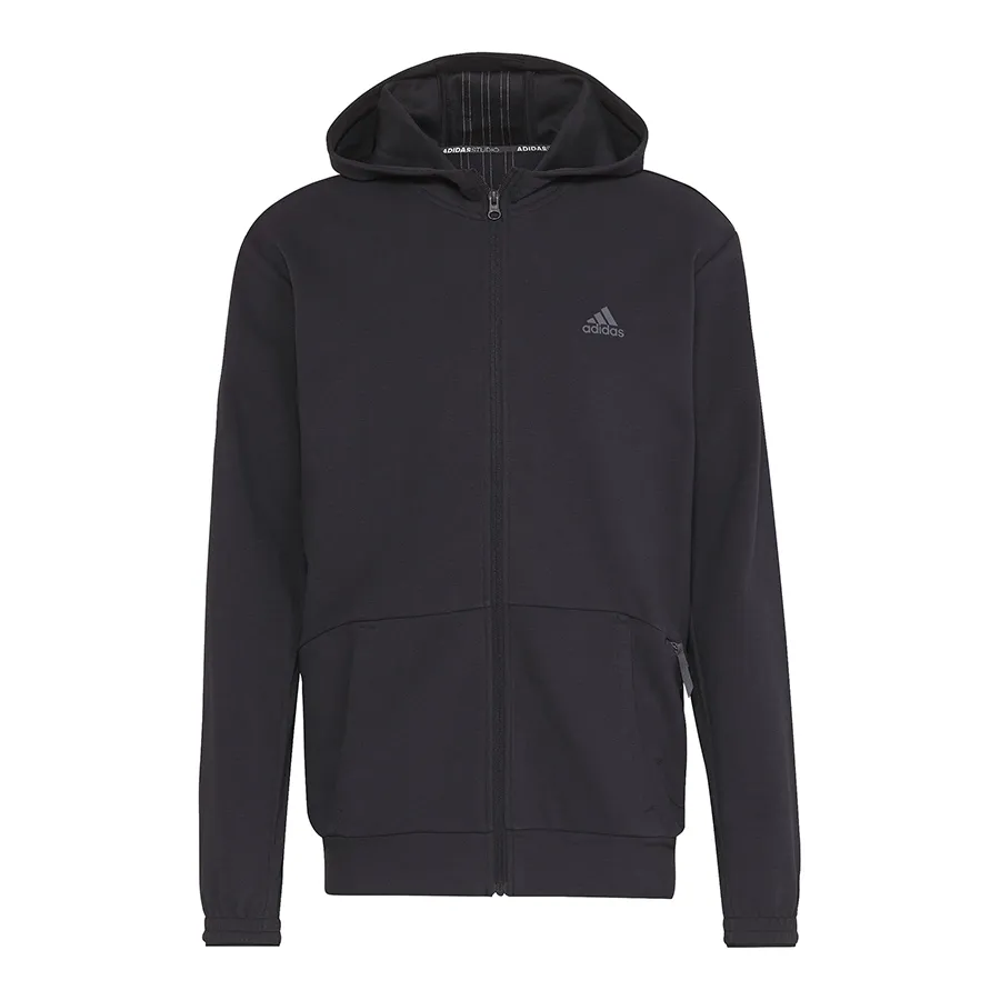 Imagen 0 de 7 de Campera Con Capucha adidas Aeroready-NEGRO/GRIS