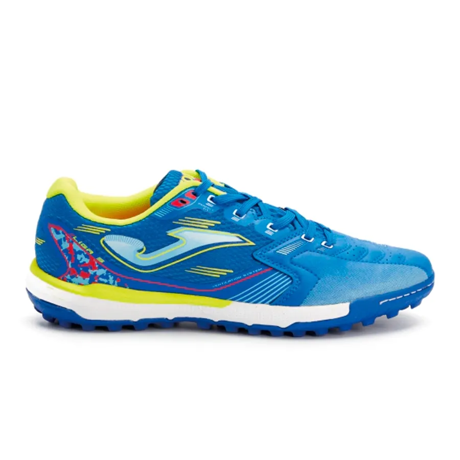 Imagen 0 de 7 de Botines Joma Liga 5 Tf-AZUL FRANCIA/AMARILLO FLUOR/ROJO