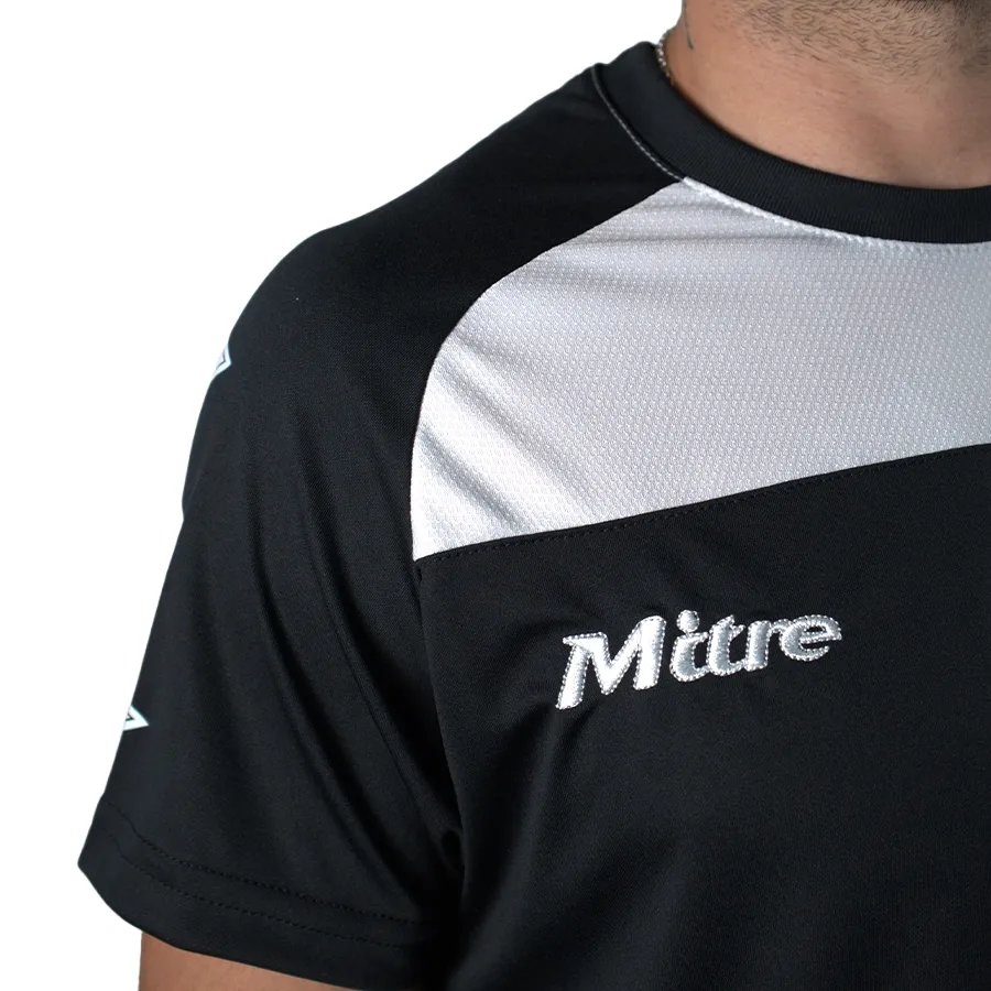 Imagen 3 de 6 de Remera Mitre Titan Gye 25-NEGRO/BLANCO