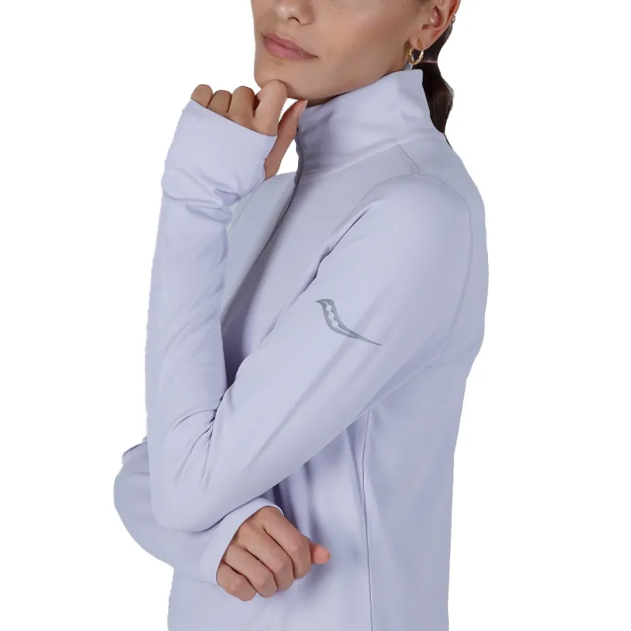 Imagen 3 de 5 de Buzo Saucony Solstice 1/4 Zip-LAVANDA