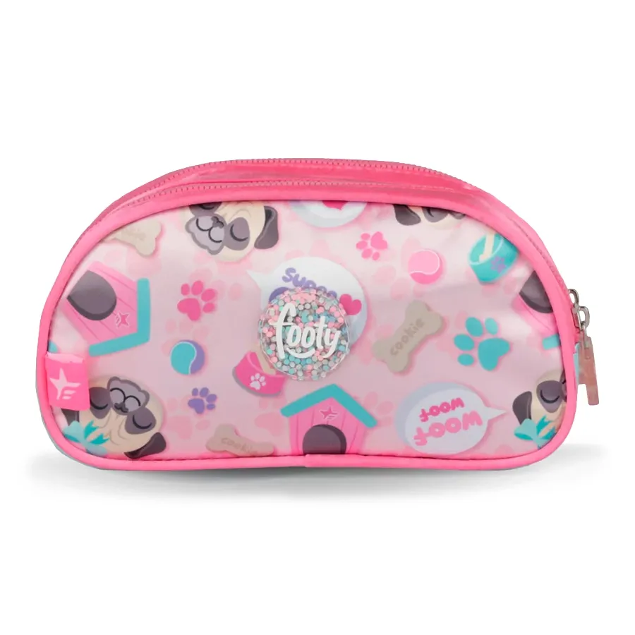 Imagen 1 de 2 de Cartuchera Footy C/ Luz Led Puppy-ROSA/CELESTE/BEIGE