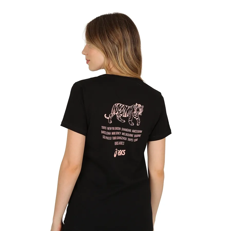 Imagen 1 de 3 de Remera Asics Aw22 Tiger-NEGRO
