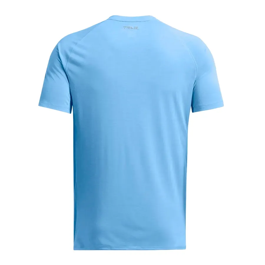 Imagen 3 de 4 de Remera Under Armour Trail Run Short Sleeve-CELESTE