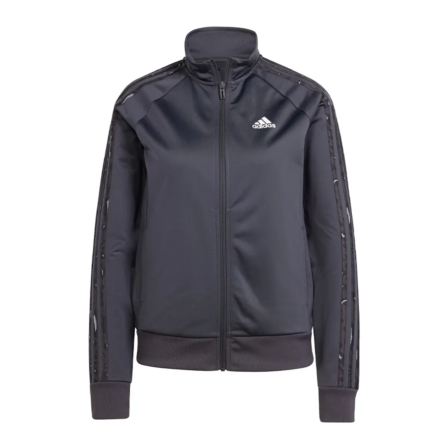 Imagen 2 de 5 de Campera adidas Animal Print 3 Tiras-NEGRO