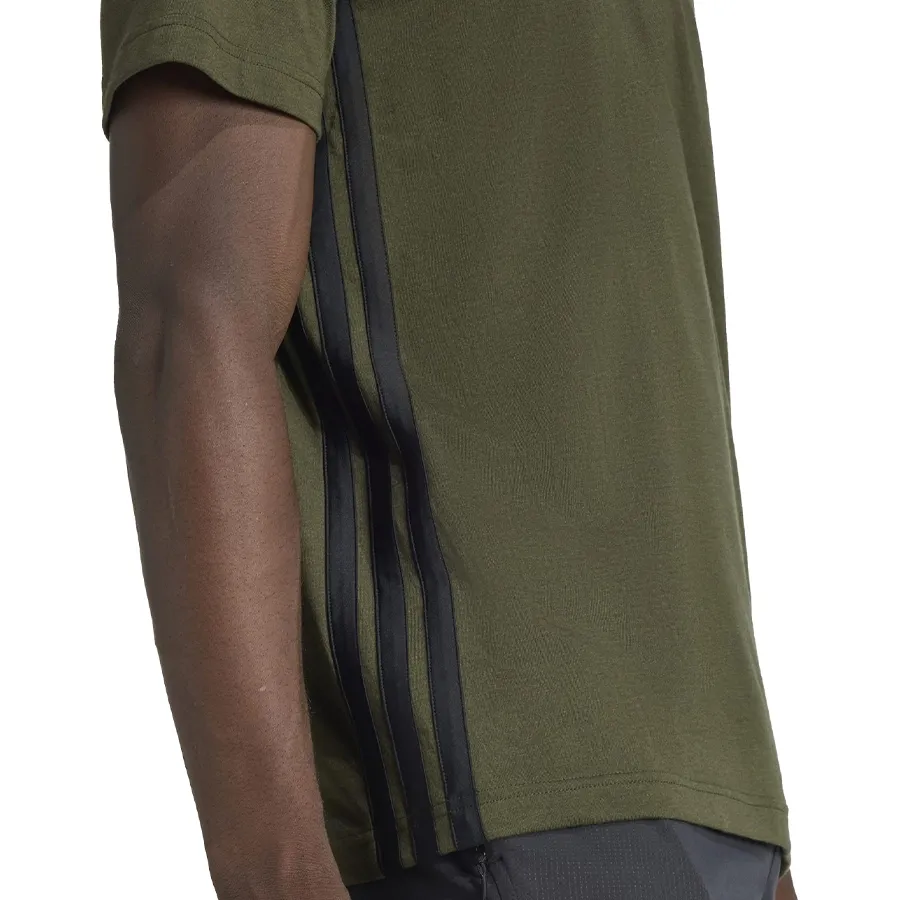 Imagen 4 de 5 de Remera adidas Train Essentials Training Feelready-VERDE MUSGO