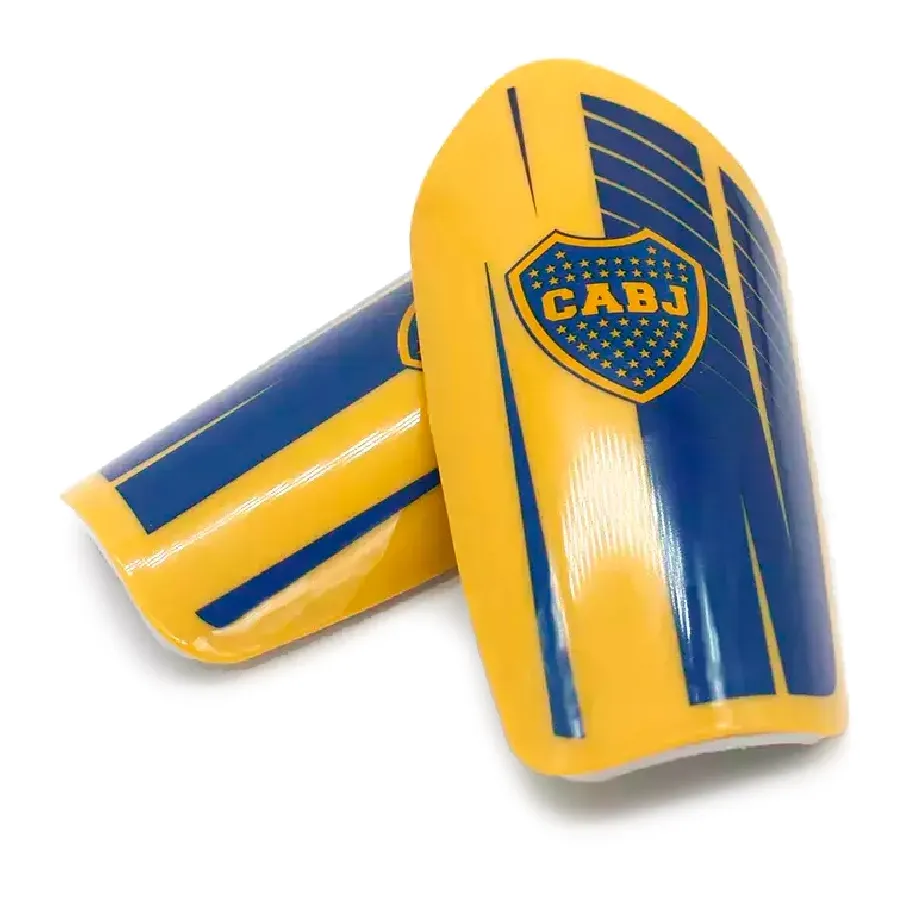 Imagen 1 de 3 de Canilleras DRB Canillera Futbol Estadios 24 Boca Juniors-AZUL/AMARILLO