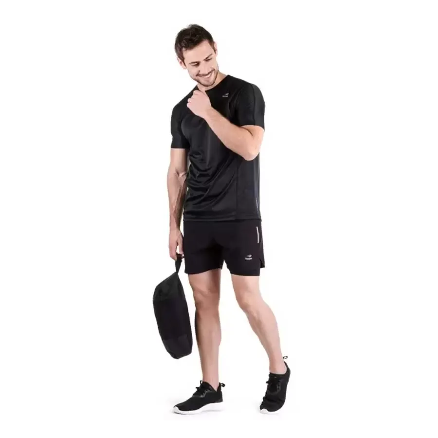 Imagen 1 de 3 de Remera Topper Rng Mns Mesh-NEGRO