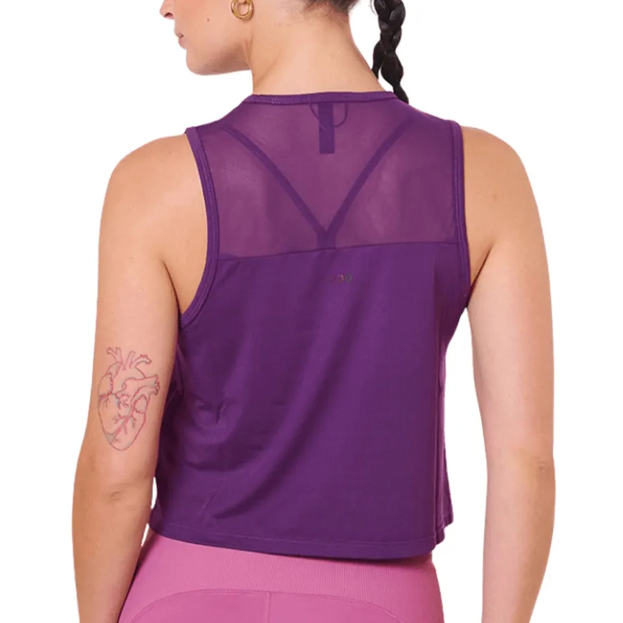 Imagen 1 de 4 de Musculosa Saucony Stopwatch Crop Tank-PURPURA