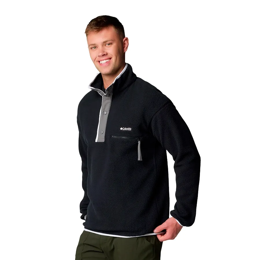 Imagen 1 de 4 de Buzo Columbia Helvetia Half Snap-NEGRO