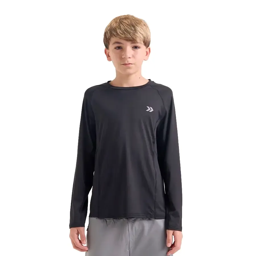 Imagen 2 de 5 de Remera Atomik Manga Larga Cross-NEGRO