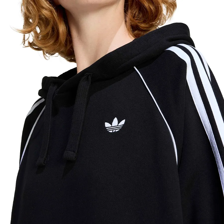 Imagen 3 de 5 de Buzo adidas originals Capucha Sst-NEGRO