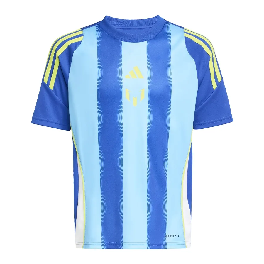 Imagen 2 de 5 de Camiseta adidas De Entrenamiento Messi Kids-AZUL/TURQUESA/AMARILLO FLUOR
