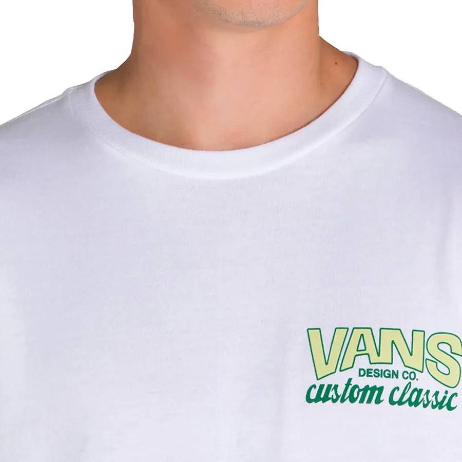 Imagen 3 de 4 de Remera Vans Shop Front-BLANCO/VERDE