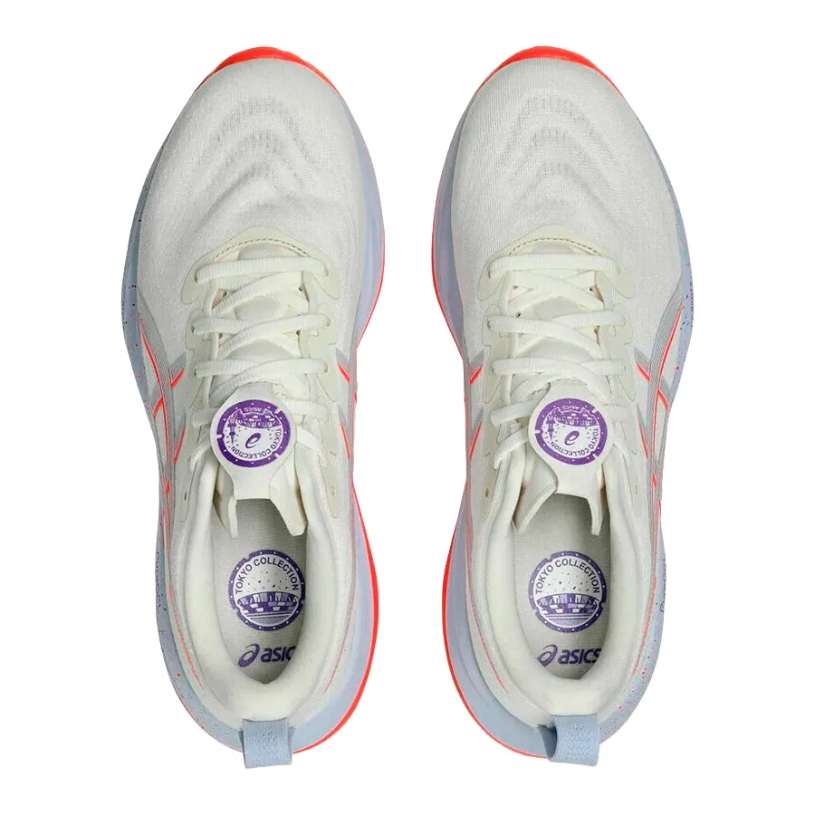 Imagen 2 de 5 de Zapatillas Asics Gel-Cumulus 27 Tokyo-HUESO/CORAL/MORADO
