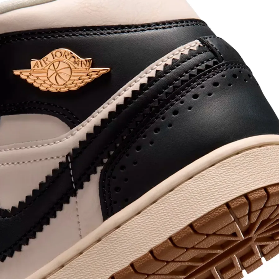 Imagen 6 de 7 de Zapatillas Nike Air Jordan 1 Mid Se-CRUDO/NEGRO