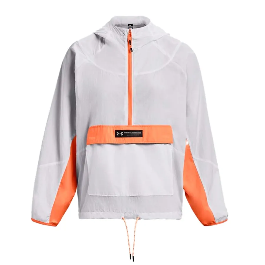 Imagen 0 de 9 de Buzo Under Armour Rush Wove Anorak-BLANCO/NARANJA