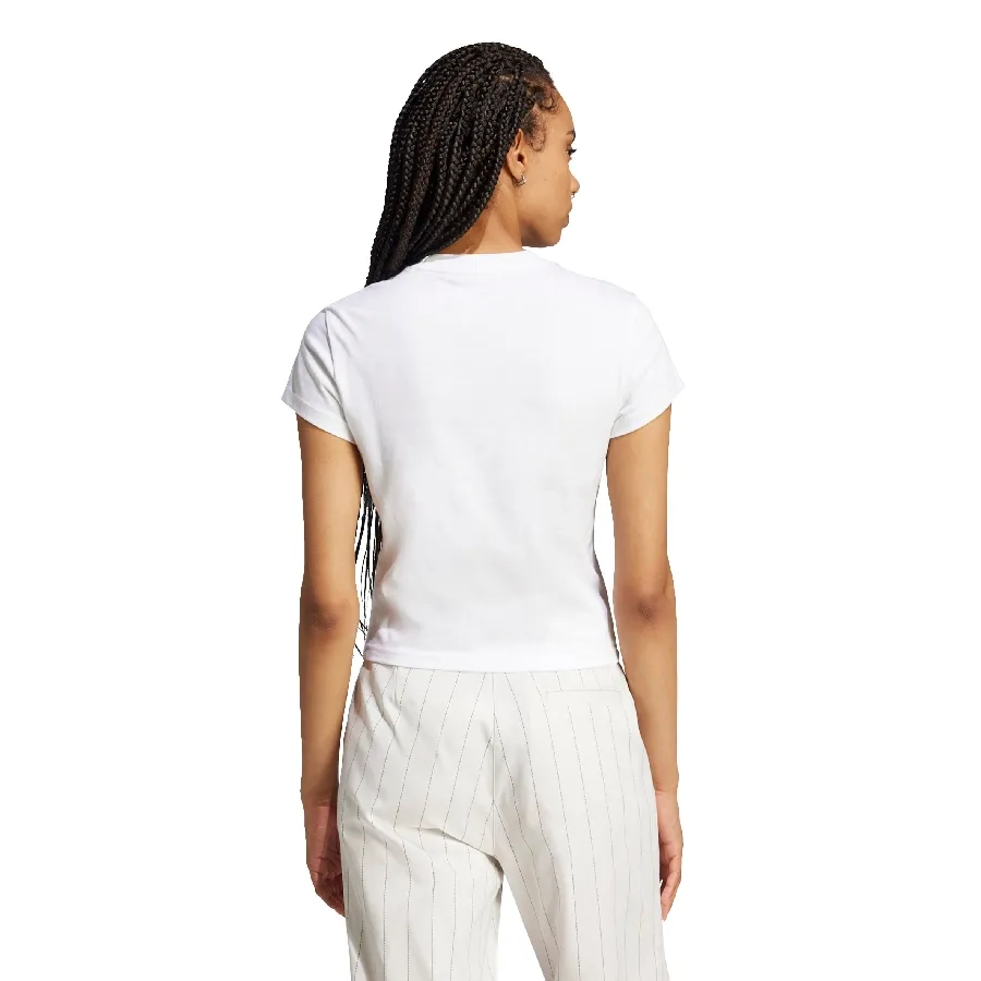 Imagen 2 de 4 de Remera adidas originals Essentials Slim Tee-BLANCO
