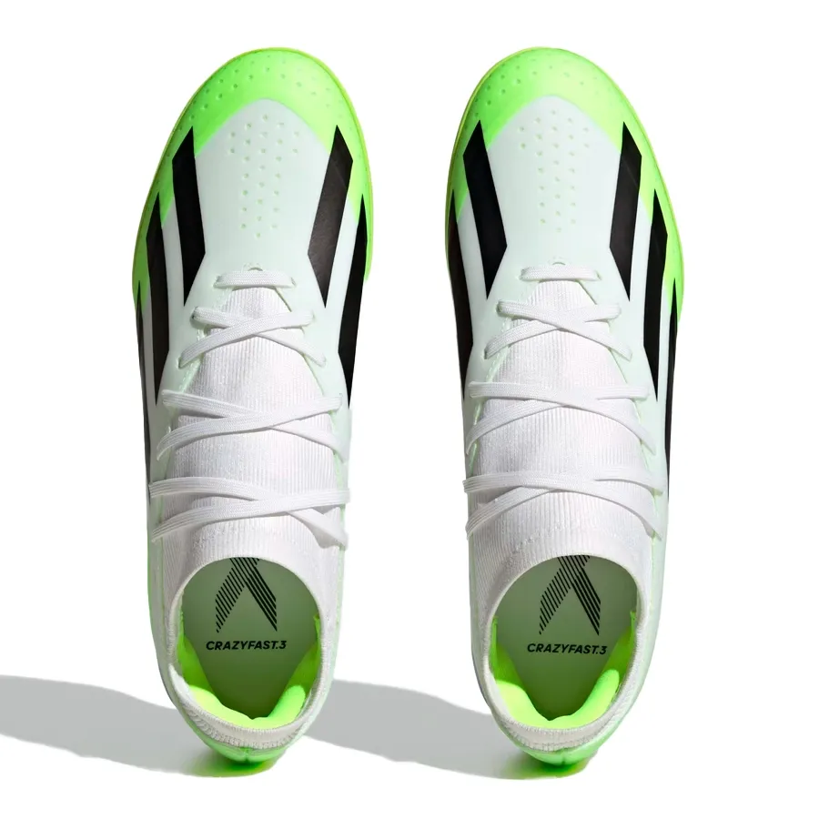 Imagen 6 de 10 de Botines adidas X Crazyfast.3-BLANCO/VERDE FLUOR/NEGRO