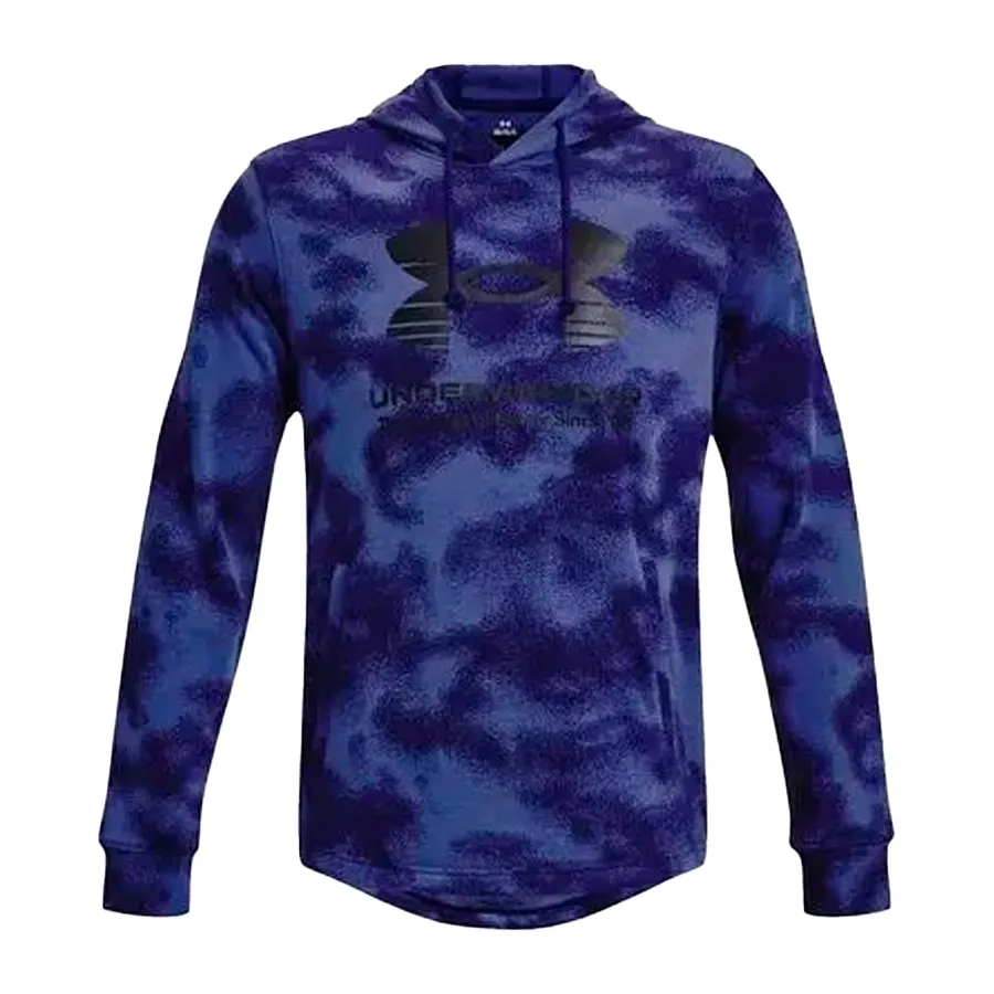 Imagen 2 de 5 de Buzo Under Armour Rival Terry Novelty-AZUL/NEGRO