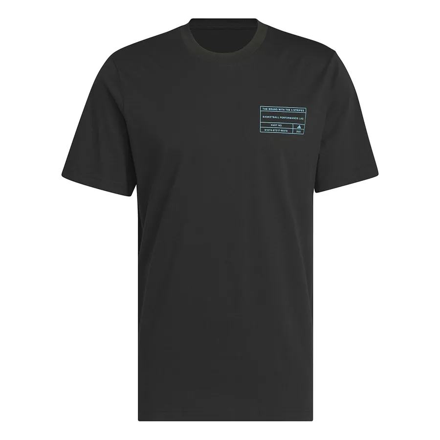 Imagen 4 de 5 de Remera adidas Graphic Tee 2-NEGRO/AQUA