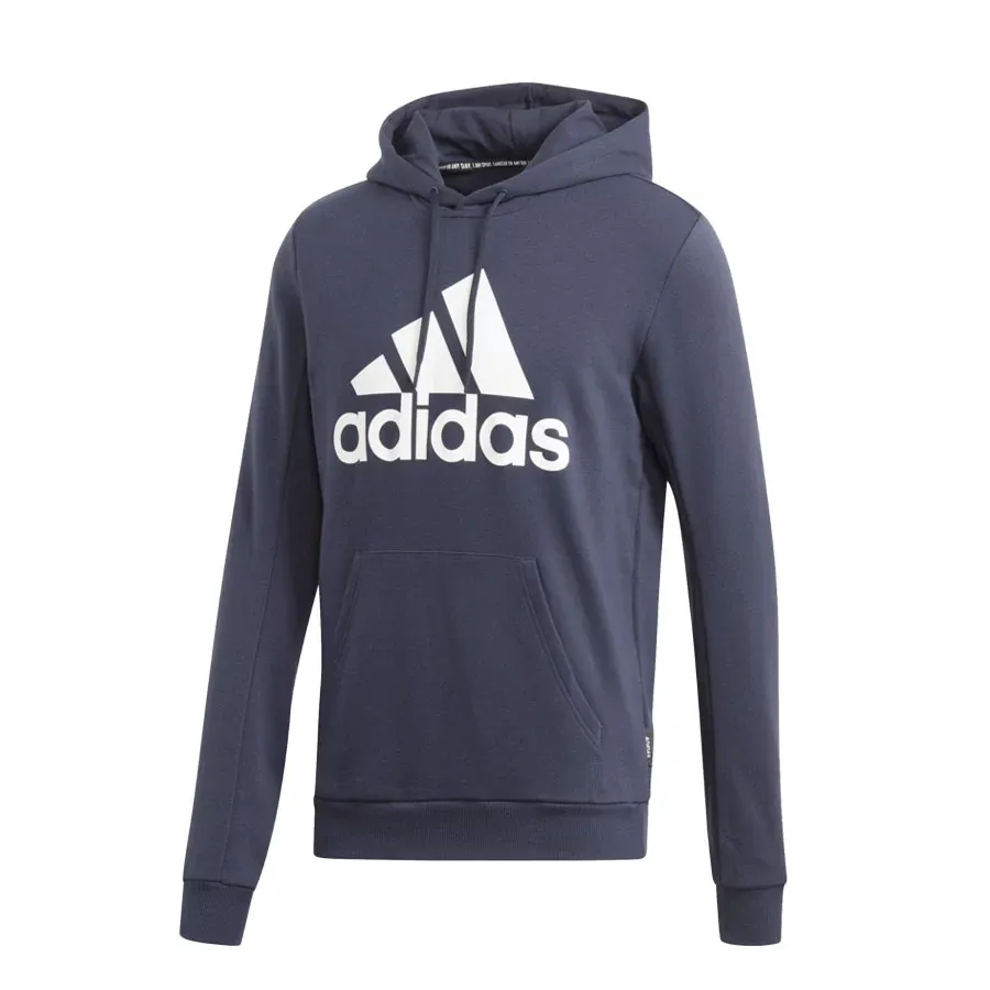 Imagen 4 de 6 de Buzo adidas Badge of sport felpa francesa-AZUL/BLANCO