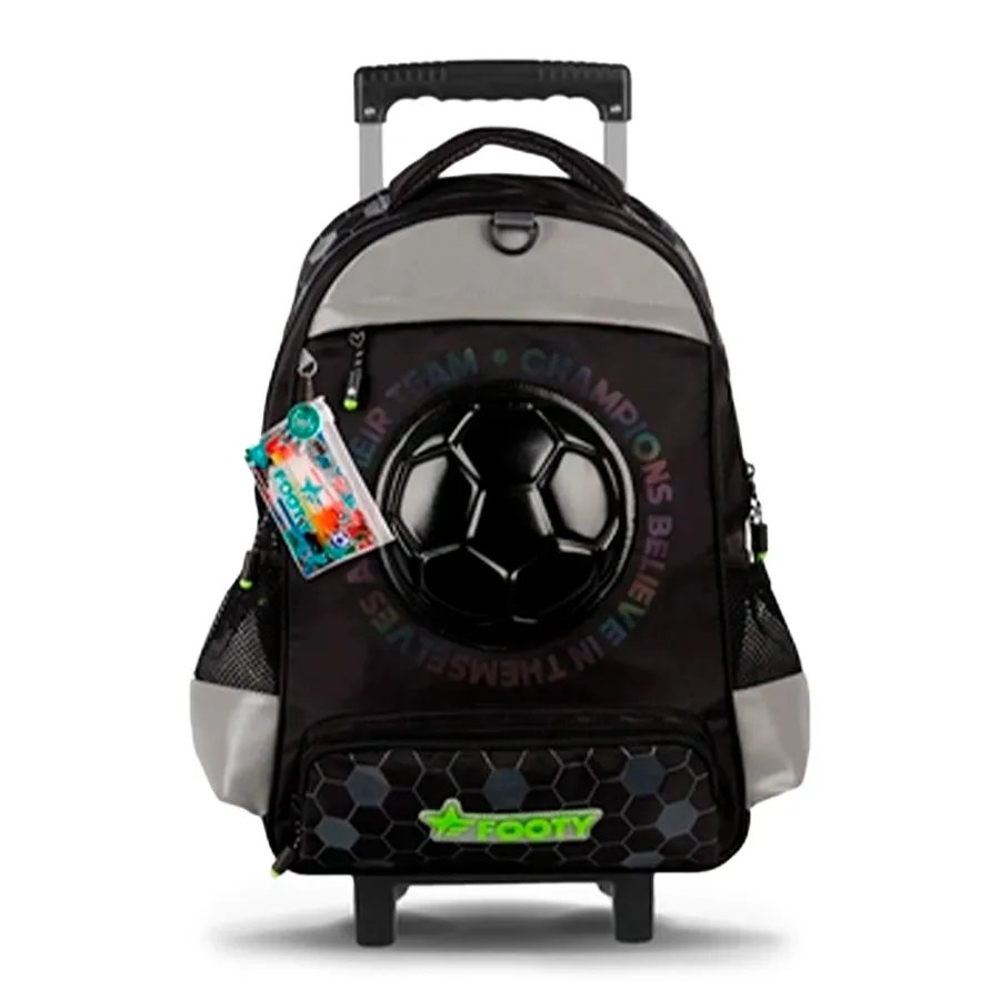 Imagen 0 de 2 de Mochila Footy Carro 18" Next Champ-NEGRO/GRIS/VERDE FLOUR
